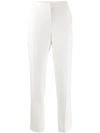 Escada Tuska High-waist Cropped Trousers In Natural