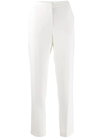 Escada Tuska High-waist Cropped Trousers In Natural