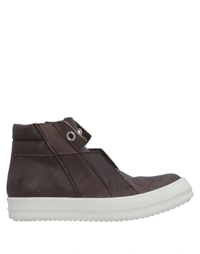 Rick Owens Sneakers In Dark Brown