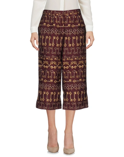 Dolce & Gabbana Cropped Pants & Culottes In Deep Purple