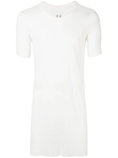 Rick Owens Basic Longline T-shirt In White