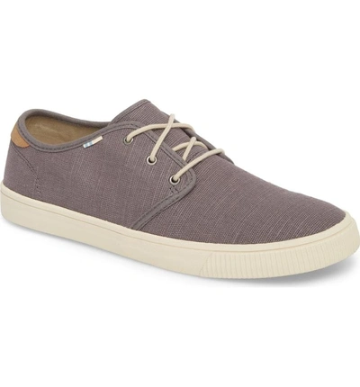 Toms Carlo Low Top Sneaker In Shade Heritage Canvas