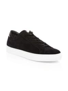 To Boot New York Knox Lace-up Suede Sneakers In Softy Diver Nero