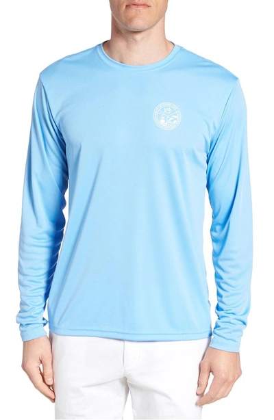Southern Tide Southern Pursuit Performance T-shirt In Ocean Channel