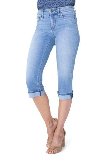 Nydj Marilyn High Waist Cuffed Stretch Crop Jeans In Pampelonne