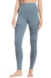 Alo Yoga High Waist Moto Leggings In Concrete