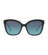 Tiffany & Co Diamond Point 55mm Gradient Square Sunglasses In Black Gradient