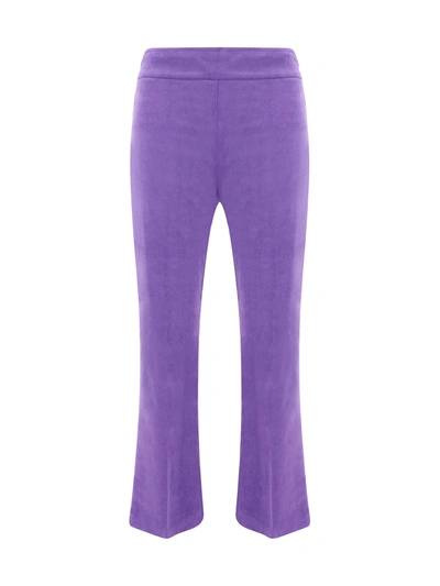 Avenue Montaigne Trousers In Purple