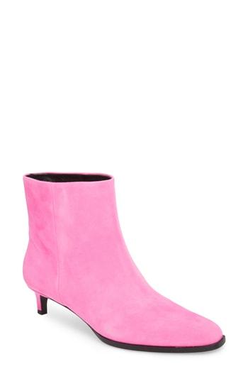 neon pink low heels