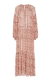 Ulla Johnson Abelia Silk-blend Dress In Pink