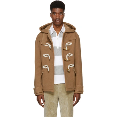 Jw Anderson J.w. Anderson Hooded Duffle Coat In Cammello
