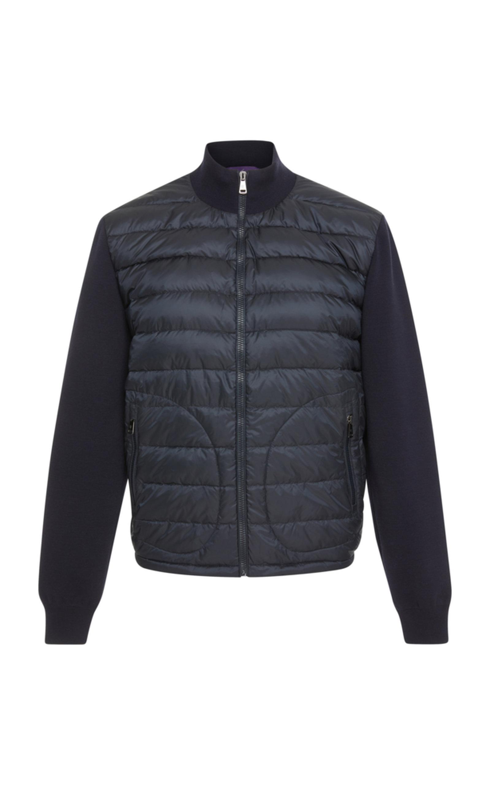 ralph lauren paneled stretch wool jacket