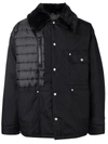 Maison Margiela Jacket With Shearling Collar In Black