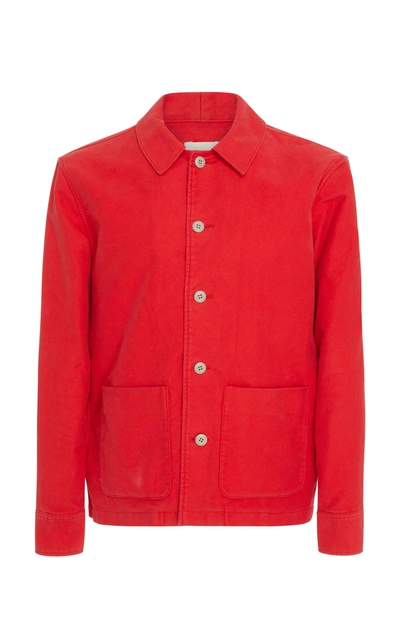 Simon Miller Cotton-felt Shirt In Red