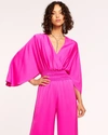 Ramy Brook Cheri Wide Leg Jumpsuit In Electric Pink