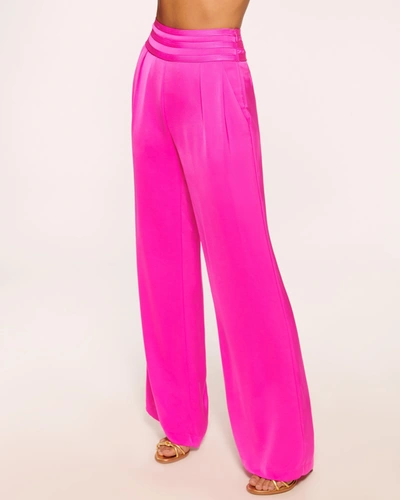 Ramy Brook Joss Wide Leg Pant In Mulberry