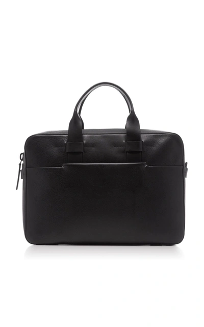 Troubadour Zip Leather Briefcase In Black