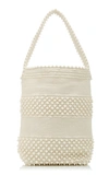Antonello Bultei Textured Woven Shoulder Bag In White
