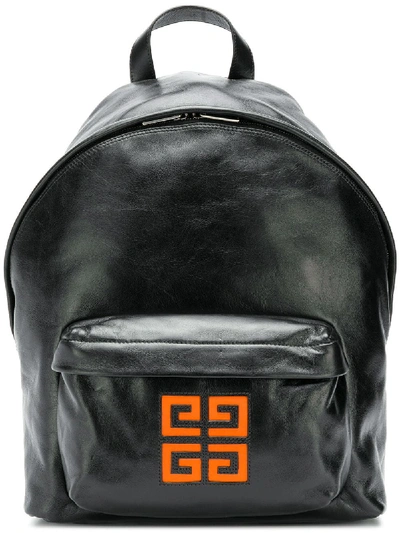 Givenchy 4g Logo Leather Backpack In Black