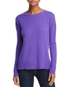 Aqua Cashmere High/low Cashmere Sweater - 100% Exclusive In Purple Fizz