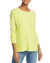 Aqua Cashmere High/low Cashmere Sweater - 100% Exclusive In Sunshine