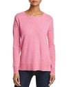 Aqua Cashmere High/low Cashmere Sweater - 100% Exclusive In Pink Twist