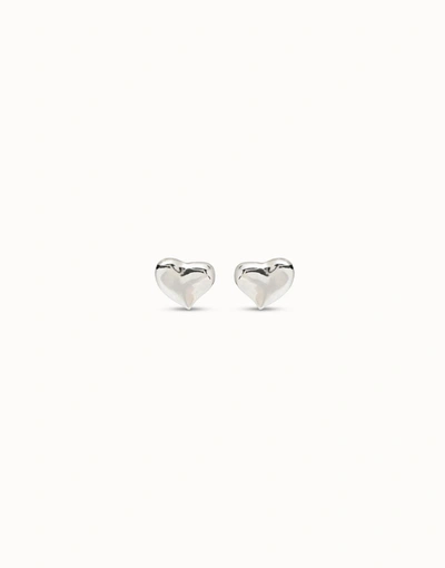 Unode50 Heart Earrings In Silver