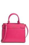 Kate Spade Staci Medium Leather Satchel In Pink Ruby
