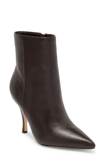 Marc Fisher Fergus Pointed Toe Bootie In Brown