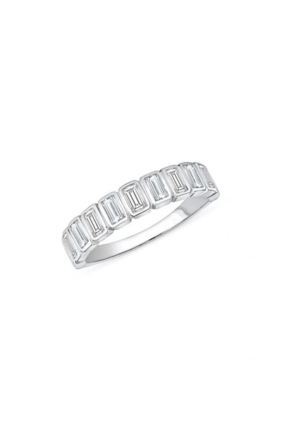Ron Hami 14k Gold Baguette-cut Diamond Band Ring In White Gold/ Diamond