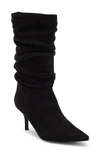Marc Fisher Manya Ruched Boot In Black