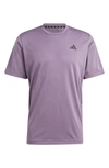 Adidas Originals Aeroready Camouflage Training T-shirt In Shadow Violet/ Black