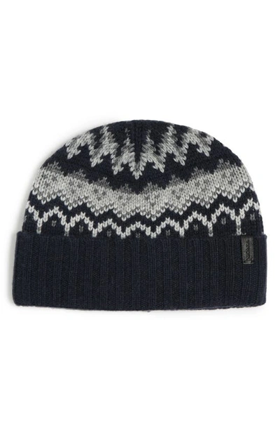 Vince Fair Isle Wool & Cashmere Beanie In Coastal