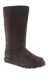 Bearpaw Elle Tall Genuine Shearling Lined Suede Winter Boot In Chocolate