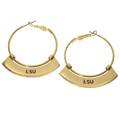 Emerson Street Lsu Tigers Weller Gold Hoop Earrings