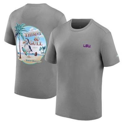 Tommy Bahama Gray Lsu Tigers Thirst & Gull T-shirt