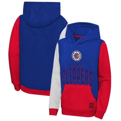 Outerstuff Kids' Youth Royal La Clippers Rim Shot Pullover Hoodie