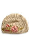 French Knot Josephine Wool Cloche In Natural