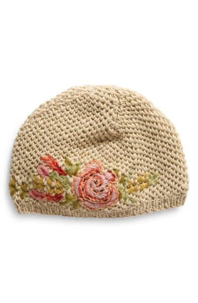 French Knot Josephine Wool Cloche In Neutral