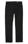 Volcom Solver Modern Fit Jeans In Black On Black