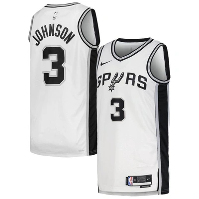 Nike Unisex  Keldon Johnson White San Antonio Spurs Swingman Jersey