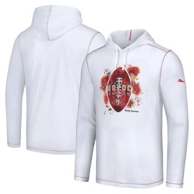 Tommy Bahama White San Francisco 49ers Graffiti Touchdown Pullover Hoodie