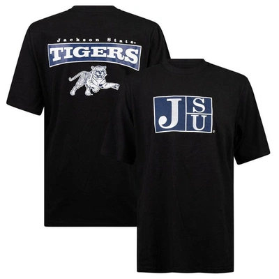 Fisll Black Jackson State Tigers Applique T-shirt