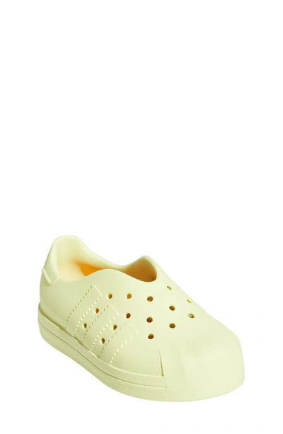 Adidas originals superstar slip on kids yellow clearance