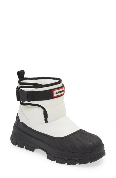 Hunter Intrepid Snow Boot In White/ Black