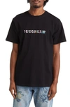 Icecream Snowfall Graphic T-shirt In Black