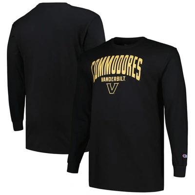Profile Black Vanderbilt Commodores Big & Tall Color Arch Long Sleeve T-shirt