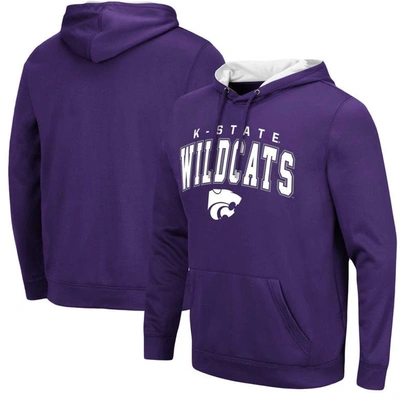Colosseum Purple Kansas State Wildcats Resistance Pullover Hoodie
