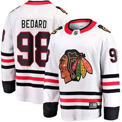Fanatics Branded Connor Bedard White Chicago Blackhawks Away Breakaway Player Jersey