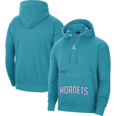 Jordan Brand Teal Charlotte Hornets Courtside Statement Edition Pullover Hoodie